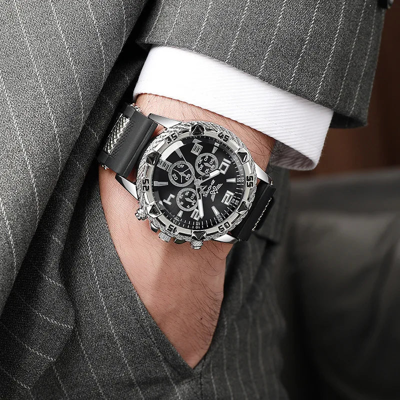 Men Luxury Business Stainless Steel  Watch