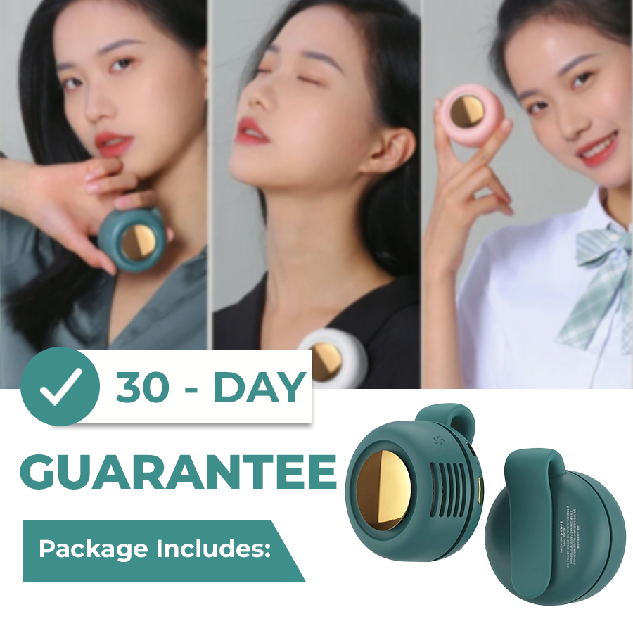 Silent 360° Mini Fan with USB-C & Flexible Clip